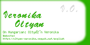 veronika oltyan business card